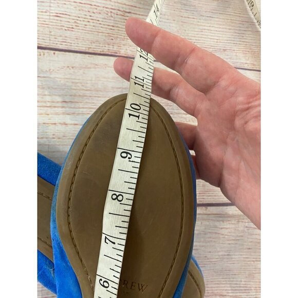 J.Crew Women's Blue Suede Casual Flats - 9 - Picture 9 of 10